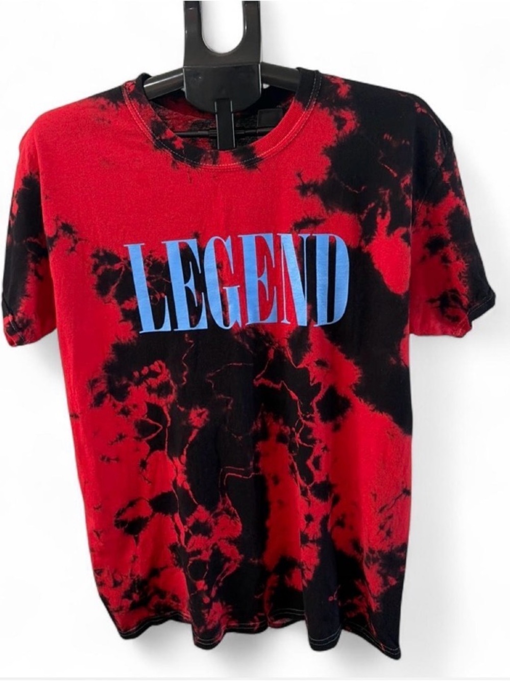 Fashion Nova Legend Tie-Dye Tee - Red, Black & Blue